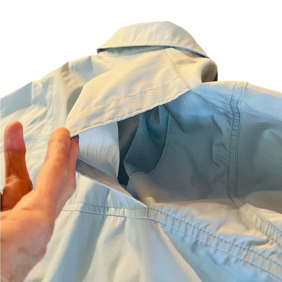 CARHARRT FORCE WOMEN’S BLUE LONG SLEEVES VENTED BUTTON DOWN SHIRT SIZE 16-18 - Picture 7 of 11